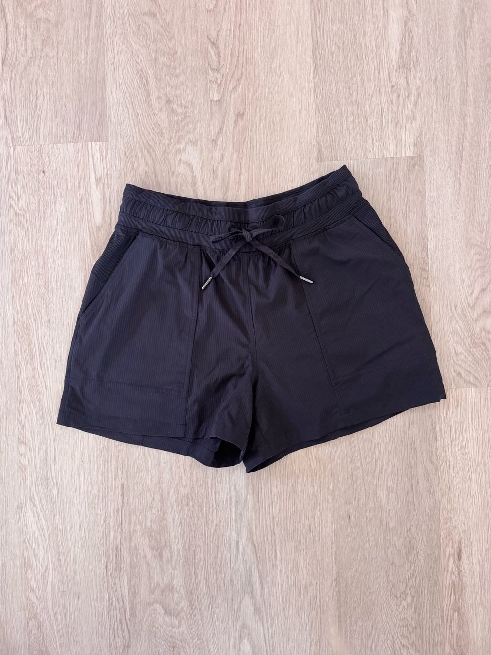 lululemon athletica Black Athletic Pull-On Shorts with Drawstring